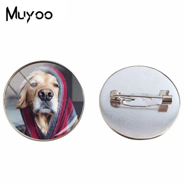 2019 new golden retriever brooch funny dogs brooch pin silver hand craft jewelry glass dome p brooches clothing accessories, Gray
2019 new golden retriever brooch funny dogs brooch pin silver hand craft jewelry glass dome p brooches clothing accessories, Gray