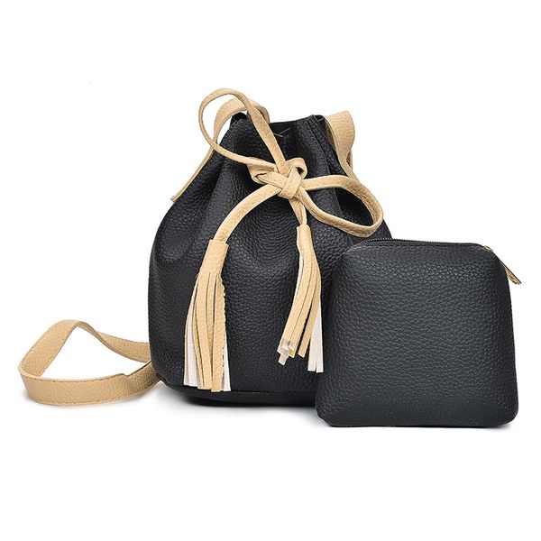 solid composite bags for women 2pcs pu leather lychee pattern bucket shoulder bags drawstring messenger crossbody bag tassel
solid composite bags for women 2pcs pu leather lychee pattern bucket shoulder bags drawstring messenger crossbody bag tassel