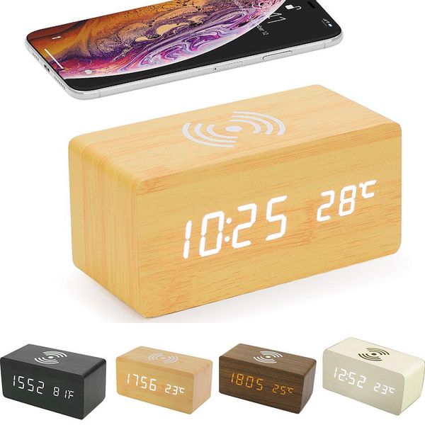 wooden led alarm clock wireless charging sound 1-4 control temperature as picture display
wooden led alarm clock wireless charging sound 1-4 control temperature as picture display