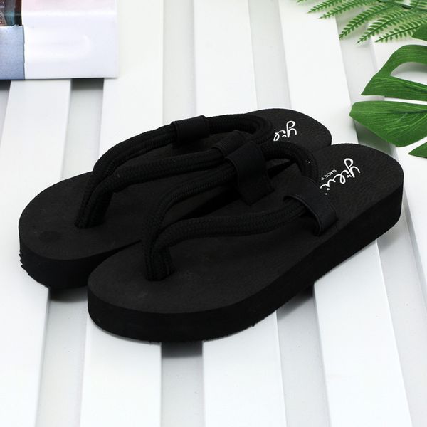 comfortable indoor home women's summer shoes simple flat flip flops for women durable breathable beach slippers cartera mujer, Black
comfortable indoor home women's summer shoes simple flat flip flops for women durable breathable beach slippers cartera mujer, Black