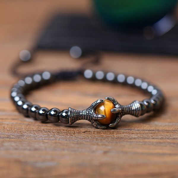 bracelet men natural stone bracelets 6mm hematite bead with eagle braided rope adjustable male bracelets for mens gift homme 328 c19041703, Golden;silver
bracelet men natural stone bracelets 6mm hematite bead with eagle braided rope adjustable male bracelets for mens gift homme 328 c19041703, Golden;silver