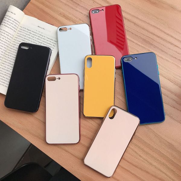 tempered glass electroplate phone case with logo for iphone xs max x xr 8plus 7plus 6s anti-scratch ultra thin iphone cover
tempered glass electroplate phone case with logo for iphone xs max x xr 8plus 7plus 6s anti-scratch ultra thin iphone cover