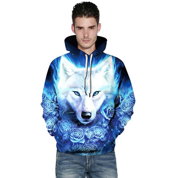 men women fashion autumn pullovers sweatshirts sweat homme 3d tracksuit blue rose white wolf hoodie hoodies, Black
men women fashion autumn pullovers sweatshirts sweat homme 3d tracksuit blue rose white wolf hoodie hoodies, Black