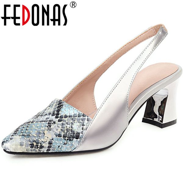fedonas 2020 summer shoes women party wedding snake pattern shoes for girls back strap thick heels pumps woman, Black
fedonas 2020 summer shoes women party wedding snake pattern shoes for girls back strap thick heels pumps woman, Black