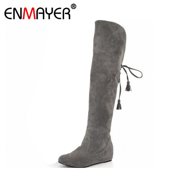 enmayer women long boots fashion snow boots shoes fashion winter back lace up knee high for women 2018 drop shipping, Black 
enmayer women long boots fashion snow boots shoes fashion winter back lace up knee high for women 2018 drop shipping, Black