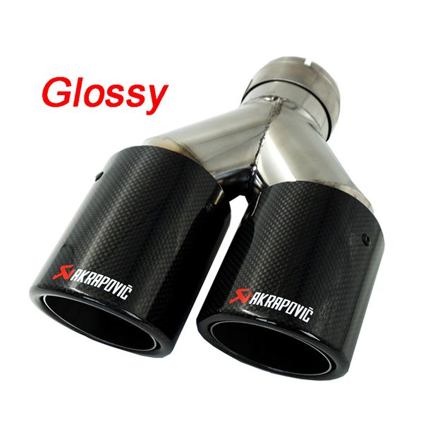 universal auto akrapovic dual exhaust tip curly edge carbon fiber + stainless steel double end pipe for car accessories
universal auto akrapovic dual exhaust tip curly edge carbon fiber + stainless steel double end pipe for car accessories