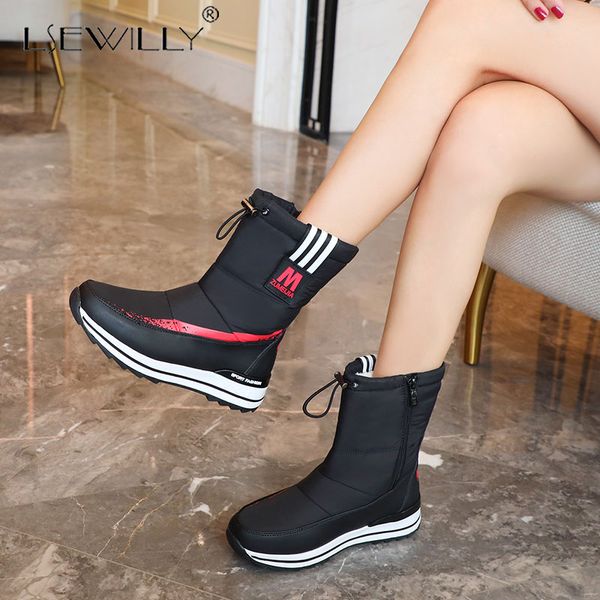 lsewilly russian warm fur snow boots ladies platform boots waterproof winter plush thick fur wedges heels skating shoes hiking, Black
lsewilly russian warm fur snow boots ladies platform boots waterproof winter plush thick fur wedges heels skating shoes hiking, Black