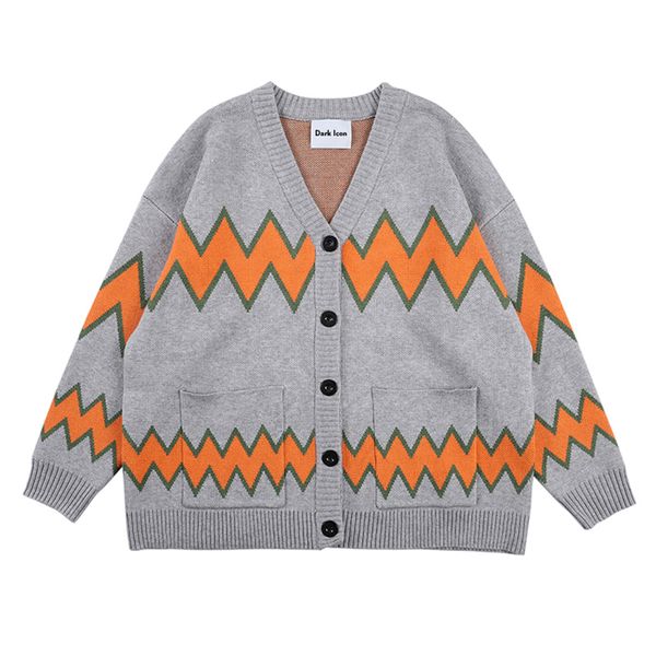 dark icon geometric cardigan sweater men women vintage sweater men 2019 winter men's sweater, White;black
dark icon geometric cardigan sweater men women vintage sweater men 2019 winter men's sweater, White;black
