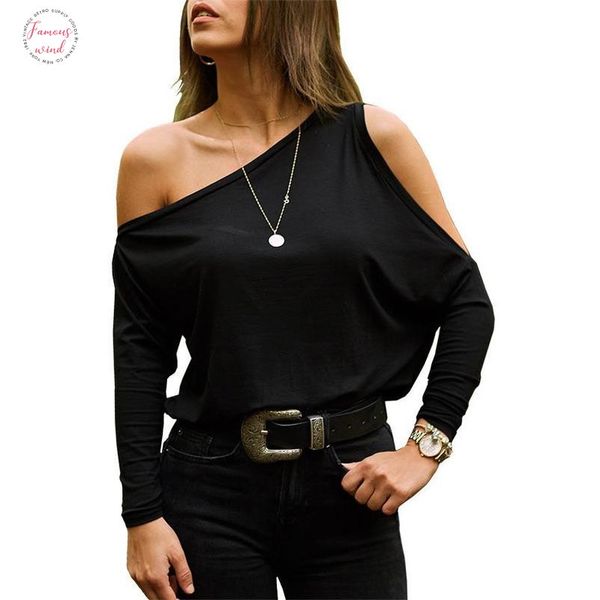 one shoulder womens t shirt cotton women t shirt long sleeve poleras mujer tee shirt femme tshirts sj3675x, White
one shoulder womens t shirt cotton women t shirt long sleeve poleras mujer tee shirt femme tshirts sj3675x, White