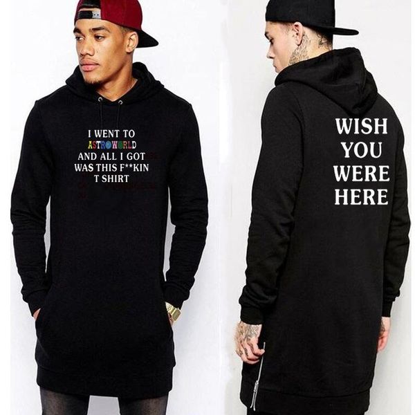 astroworld wish you were here extended hoodies mens autumn letters designer hoodies long sweatshirts zippers, Black
astroworld wish you were here extended hoodies mens autumn letters designer hoodies long sweatshirts zippers, Black