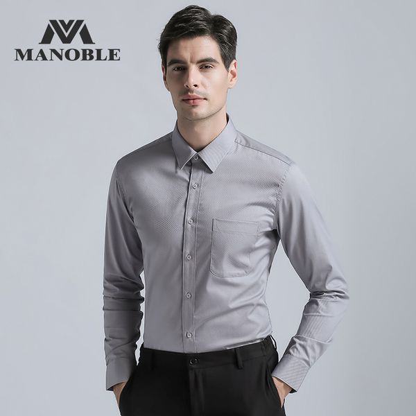 men's dress shirt 2019 brands new fashion regular fit shirts business long sleeve with cufflink solid color gray, White;black
men's dress shirt 2019 brands new fashion regular fit shirts business long sleeve with cufflink solid color gray, White;black