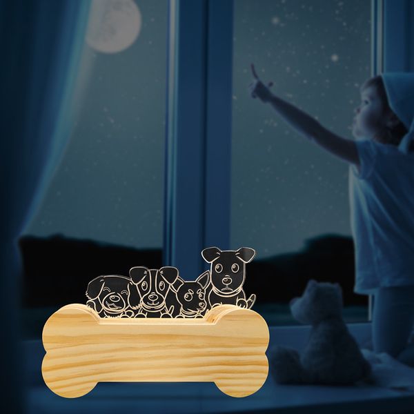 led creative 3d night light folding wooden dog bone owl novelty lamp kids bedroom decoration table lamp girl children gift lamps 
led creative 3d night light folding wooden dog bone owl novelty lamp kids bedroom decoration table lamp girl children gift lamps
