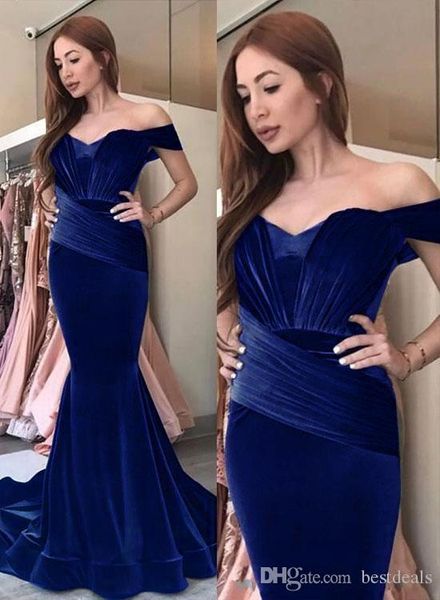 2020 velvet mermaid prom dresses off shoulder long evening gowns pleated floor length party dress robes de soirée ogstuff women formal dress, Black
2020 velvet mermaid prom dresses off shoulder long evening gowns pleated floor length party dress robes de soirée ogstuff women formal dress, Black