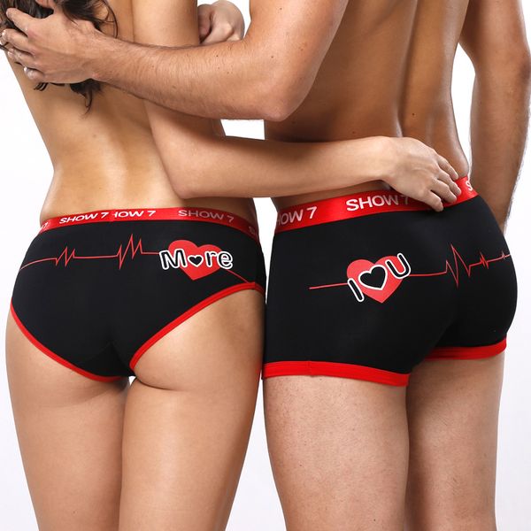 new couples bamboo fiber underwear lovers comfortable underpants tamptation panties men women boxers heart-shaped print, Black;white
new couples bamboo fiber underwear lovers comfortable underpants tamptation panties men women boxers heart-shaped print, Black;white