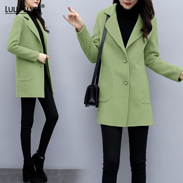 2019 autumn winter new woolen coat female slim suit collar wool coat fashion sense warm woolen for women, Black
2019 autumn winter new woolen coat female slim suit collar wool coat fashion sense warm woolen for women, Black