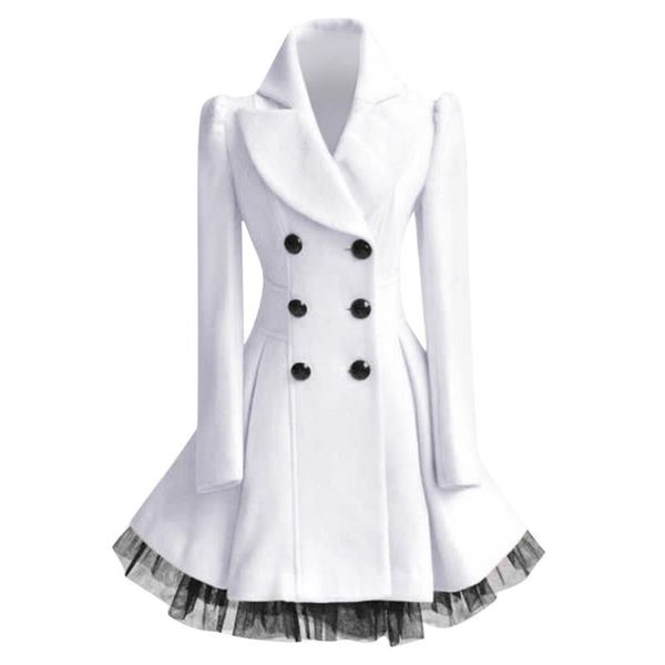women's wool & blends design women flare double breasted trench warm jacket ladies long lapel outwear peacoat solid color slim it girls, Black
women's wool & blends design women flare double breasted trench warm jacket ladies long lapel outwear peacoat solid color slim it girls, Black