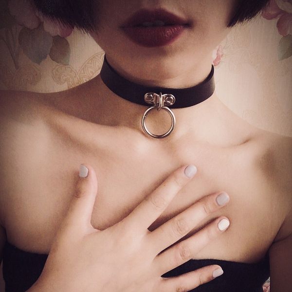 16 colors necklace nouveaute colar double loop leather collar women open choker, Silver
16 colors necklace nouveaute colar double loop leather collar women open choker, Silver