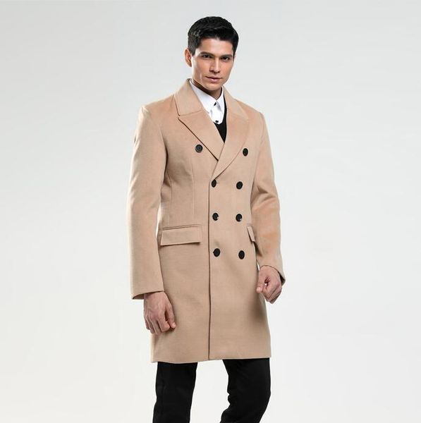khaki casual woolen coat men trench coats suit collar double breasted long sleeves overcoat mens cashmere coat masculino england, Black
khaki casual woolen coat men trench coats suit collar double breasted long sleeves overcoat mens cashmere coat masculino england, Black