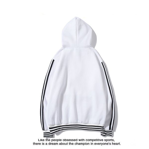 champions designer luxury men hoodies tide brand sweatshirts classic three bars black and white striped thread stitching hoodie, White;black
champions designer luxury men hoodies tide brand sweatshirts classic three bars black and white striped thread stitching hoodie, White;black