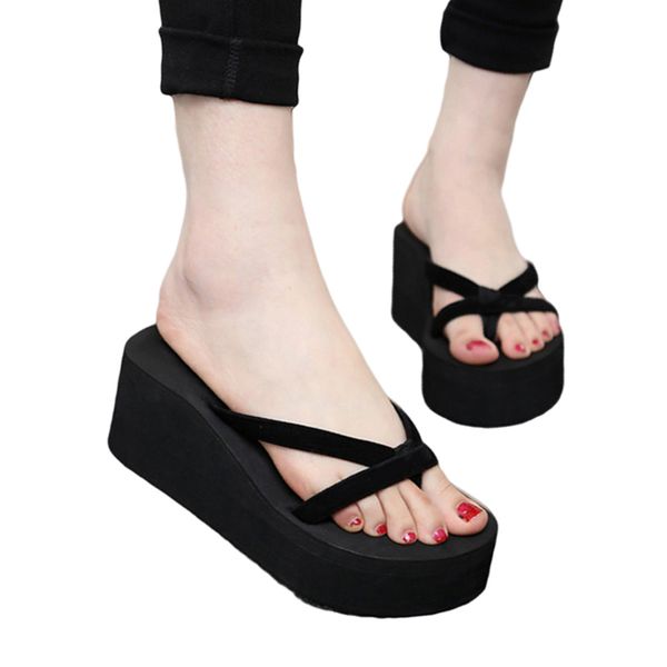 platform high heels shoes woman flip flops slippers summer flip flops non-slip beach sandals wedges platform woman footwear, Black
platform high heels shoes woman flip flops slippers summer flip flops non-slip beach sandals wedges platform woman footwear, Black