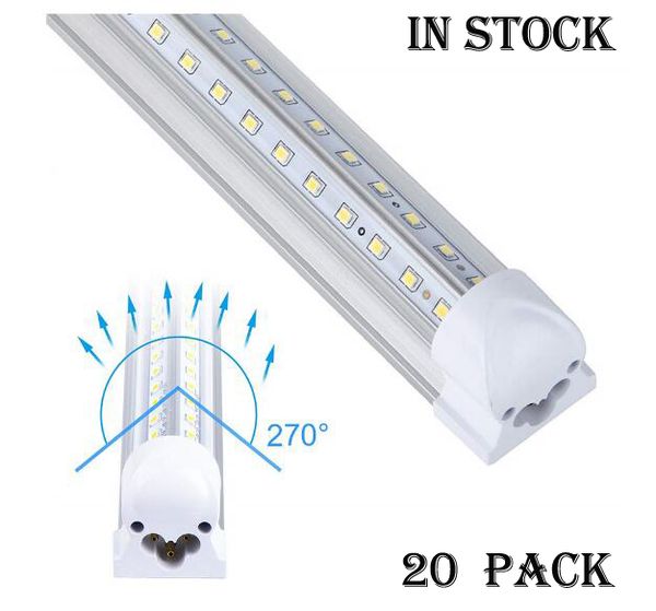 20pcs led tubes light v shaped 4ft 5ft 6ft 8ft led tube t8 integration 72w 85-265v double sides bulbs tube light cooler door light 
20pcs led tubes light v shaped 4ft 5ft 6ft 8ft led tube t8 integration 72w 85-265v double sides bulbs tube light cooler door light