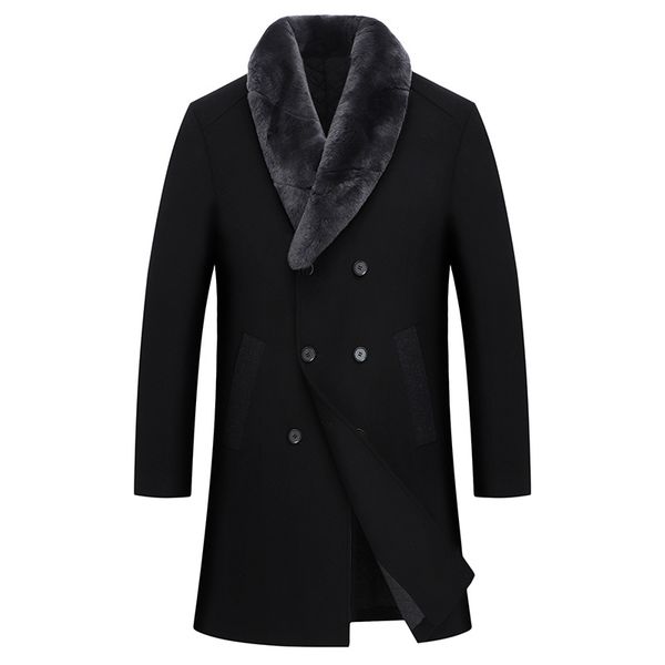 fashion mens black wool blend overcoat faux fur collar removable thick warm lapel double breasted long coats plus size k071
fashion mens black wool blend overcoat faux fur collar removable thick warm lapel double breasted long coats plus size k071