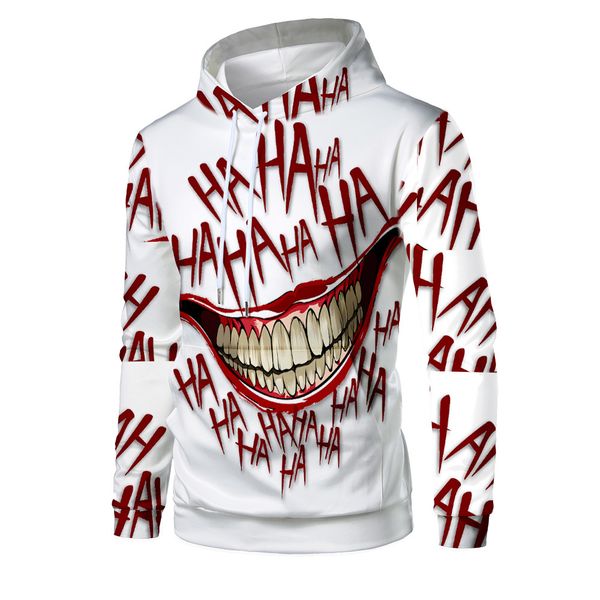 mens designer dress mouth 3d digital printing sweater, Black
mens designer dress mouth 3d digital printing sweater, Black