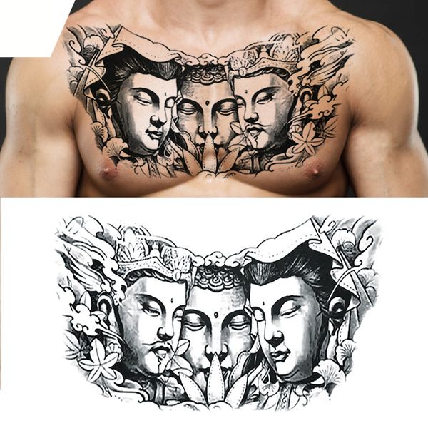 waterproof temporary tattoo sticker three-sided buddha's chest stickers color tatoo paple body art harry styles fake tattoo
waterproof temporary tattoo sticker three-sided buddha's chest stickers color tatoo paple body art harry styles fake tattoo