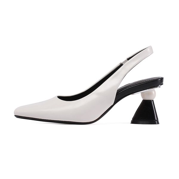 genuine leather slingbacks women shoes high heel shoes party wedding beige nude pumps woman summer mules, Black
genuine leather slingbacks women shoes high heel shoes party wedding beige nude pumps woman summer mules, Black