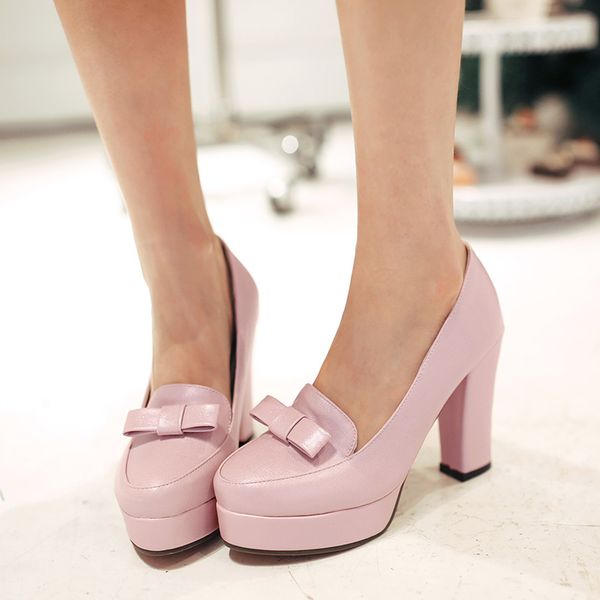 sarairis new wholesale plus size 43 sweet bow platform slip on block high heels summer women shoes women pumps female, Black
sarairis new wholesale plus size 43 sweet bow platform slip on block high heels summer women shoes women pumps female, Black