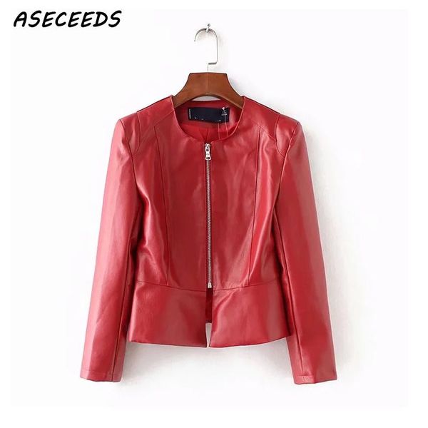 summer red faux leather leather jacket for women 2019 bomber motorcycle coat streetwear casual basic women winter jacket, Black
summer red faux leather leather jacket for women 2019 bomber motorcycle coat streetwear casual basic women winter jacket, Black