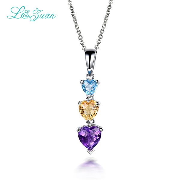 i&zuan fashion 3 heart design 925 sterling silver chain amethyst/citrine/z natural stone pendant elegant necklace for woman
i&zuan fashion 3 heart design 925 sterling silver chain amethyst/citrine/z natural stone pendant elegant necklace for woman