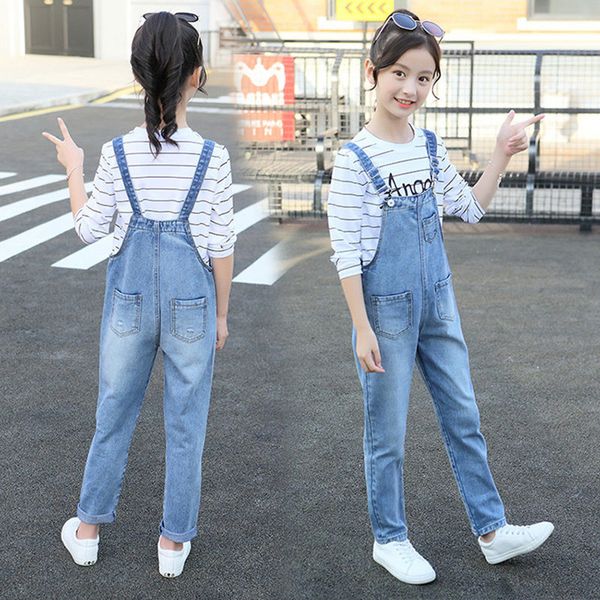 kids teens girls denim long jumpsuit overalls playsuit for girls school jeans jumpsuits romper clothes outfits new 2020 14 years y200704, Blue
kids teens girls denim long jumpsuit overalls playsuit for girls school jeans jumpsuits romper clothes outfits new 2020 14 years y200704, Blue