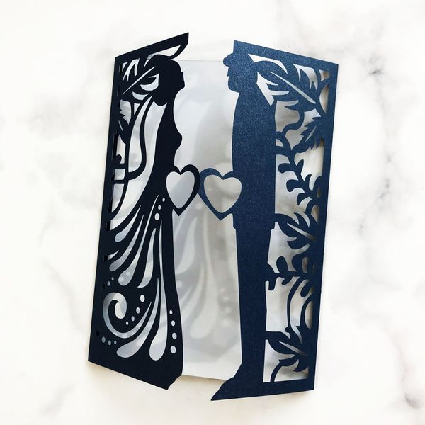 35pcs new arrivals laser cut luxury wedding invitations card high-end engraving bride and groom patterns wedding invitation cards, Black
35pcs new arrivals laser cut luxury wedding invitations card high-end engraving bride and groom patterns wedding invitation cards, Black