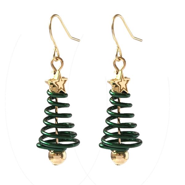 fashion christmas tree lady long earring creative gold color star green color spiral jewelry s5p805, Silver
fashion christmas tree lady long earring creative gold color star green color spiral jewelry s5p805, Silver