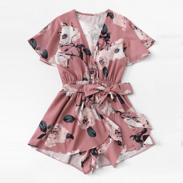 monos verano 2019 mujer playsuit women v-neck bow sashes floral printing short sleeve romper ladies summer shorts playsuit, Black;white
monos verano 2019 mujer playsuit women v-neck bow sashes floral printing short sleeve romper ladies summer shorts playsuit, Black;white