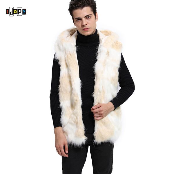 idopy men`s faux fur hoodie warm thermal winter sleeveless jacket coat vest waistcoat for man and women, Black;white
idopy men`s faux fur hoodie warm thermal winter sleeveless jacket coat vest waistcoat for man and women, Black;white