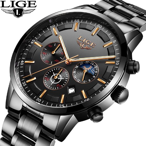 lige watch mens sports waterproof quartz clock business fashion full steel mens watches relogio masculino+box, Slivery;brown
lige watch mens sports waterproof quartz clock business fashion full steel mens watches relogio masculino+box, Slivery;brown