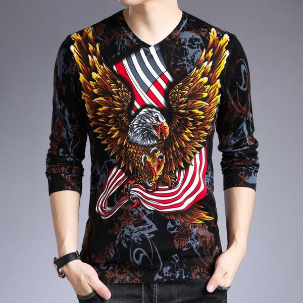 eagle print kniteed sweater party prom male outfit pullover masculino mens knitwear clothes sueter hombre 3xl, White;black
eagle print kniteed sweater party prom male outfit pullover masculino mens knitwear clothes sueter hombre 3xl, White;black