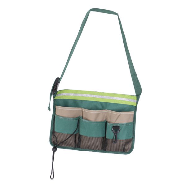 8 pockets 600d oxford garden tools belt bag waist pouch fishing tools holder