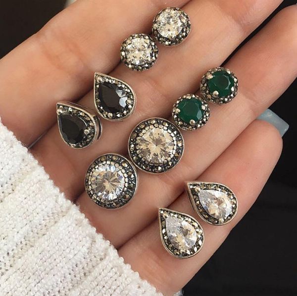 boho геометрические небольшие серьги стержня комплект с цинковым сплавом для женщин девушки кристалл камень зеленый маленькие серьги ювелирн, Golden;silver
boho геометрические небольшие серьги стержня комплект с цинковым сплавом для женщин девушки кристалл камень зеленый маленькие серьги ювелирн, Golden;silver