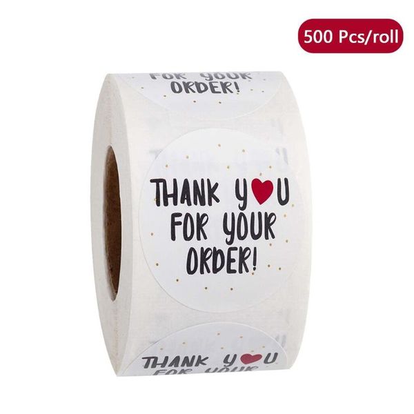 500 pcs/roll round thank you for your order heart sticker handmade seal labels
500 pcs/roll round thank you for your order heart sticker handmade seal labels