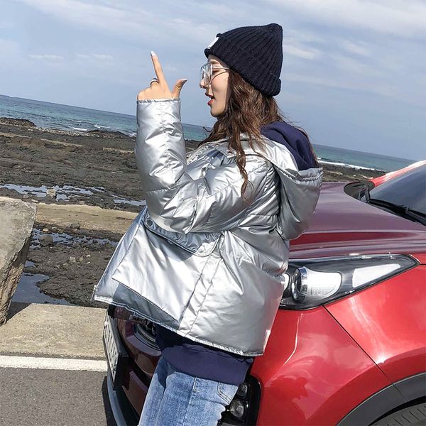 thickening winter jacket women short hooded down padded coat women parka 2018 new collection loose womens silver puffer jacket, Black
thickening winter jacket women short hooded down padded coat women parka 2018 new collection loose womens silver puffer jacket, Black