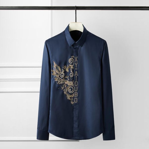 solid color men shirt luxury royal diamond long sleeve mens shirts fashion casual slim mens dress shirts plus size 4xl, White;black
solid color men shirt luxury royal diamond long sleeve mens shirts fashion casual slim mens dress shirts plus size 4xl, White;black