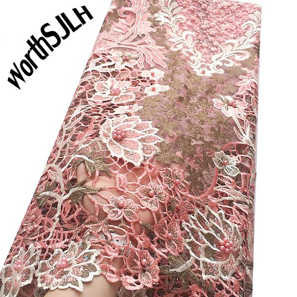 luxury nigerian lace fabric 2020 peach gold african fabric lace material swiss guipure lace fabric with beads, Black;white
luxury nigerian lace fabric 2020 peach gold african fabric lace material swiss guipure lace fabric with beads, Black;white
