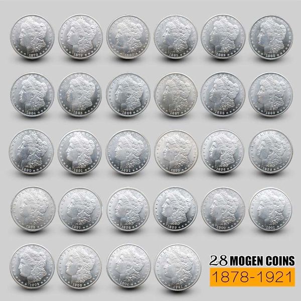 28pcs 1887-1921 сша morgan копирование монеты полный комплект медные монеты разных лет чистая монет
28pcs 1887-1921 сша morgan копирование монеты полный комплект медные монеты разных лет чистая монет