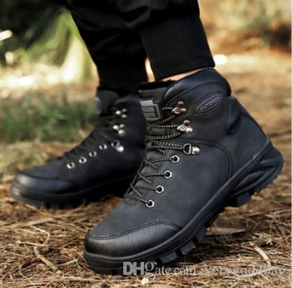 winter ankle boots outdoor hiking shoes men plus velvet high mens mountain shoes outdoor casual trekking shoes men cotton shoe, Black
winter ankle boots outdoor hiking shoes men plus velvet high mens mountain shoes outdoor casual trekking shoes men cotton shoe, Black