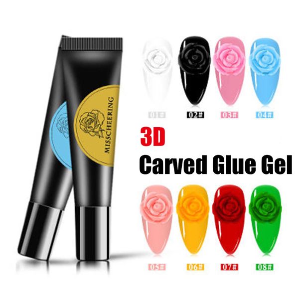 9 colors nail glue 3d diy carved patterns gel nail varnish soak off uv gel polish semi-permanent manicure sculpting decor tools, Red;pink
9 colors nail glue 3d diy carved patterns gel nail varnish soak off uv gel polish semi-permanent manicure sculpting decor tools, Red;pink