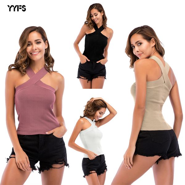2020 european and american backless slim slimming cross-lined knitted strap bottoming vest female summer, Black;white
2020 european and american backless slim slimming cross-lined knitted strap bottoming vest female summer, Black;white