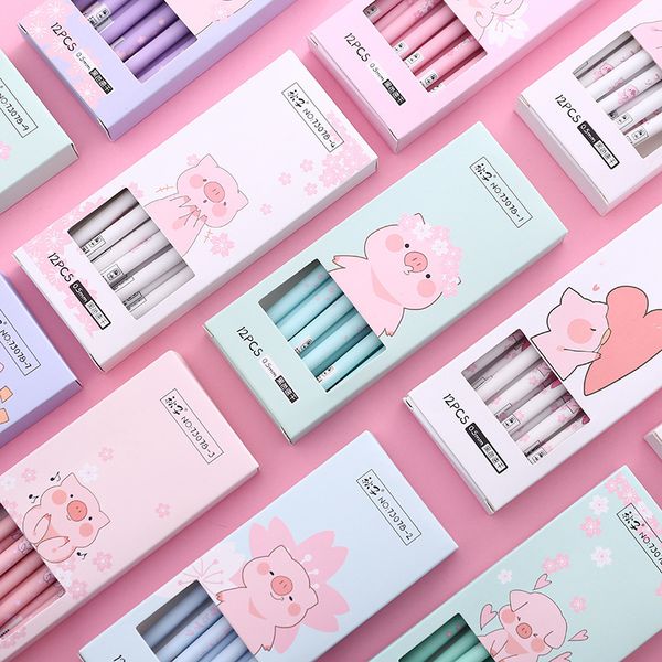 4 pcs/lot cherry blossoms pig gel pen promotional gift stationery school & office supply
4 pcs/lot cherry blossoms pig gel pen promotional gift stationery school & office supply